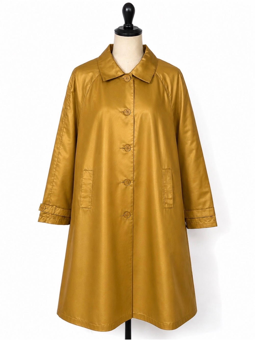Serbin Sport Gold Water Resistant Rain Coat Jacket Women’s Large NWT